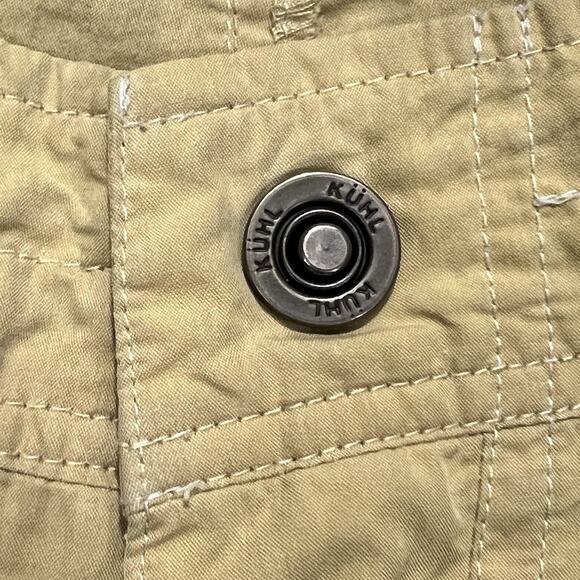 Kuhl Konfidant Air Cargo Pants Men's 40x30 Khaki Vented Knee Hiking Gusseted - Picture 11 of 16